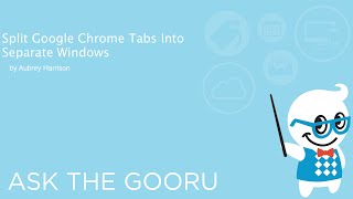 Split Google Chrome Tabs Into Separate Windows [upl. by Lilaj]