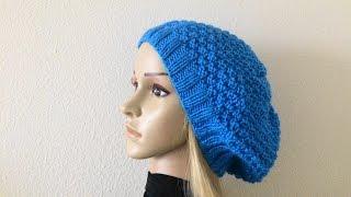 How To Knit A Double Seed Stitch Hat Lilus Handmade Corner Video  236 [upl. by Abby]