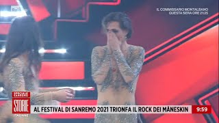 Festival di Sanremo 2021 trionfa il rock dei Maneskin  Storie italiane 08032021 [upl. by Dannel]