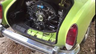 Fresh rebuilt VW 1641cc with Dual Kadron Carbs Idling [upl. by Eugen]