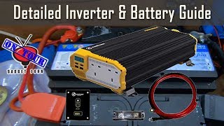 Detailed 12v Inverter amp Battery Wiring Guide  Campervan Motorhome RV amp Boat [upl. by Edniya]