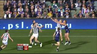 R23 2011 Collingwood v Fremantle Highlights [upl. by Onilecram]