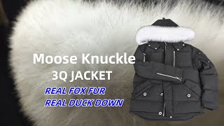 Moose Knuckles 3Q Down Jacket with White Fur FOX FUR DUCK DOWN from Suplook [upl. by Dincolo3]