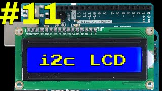 How to use an i2c LCD display with arduino  including library install [upl. by Rawdin]