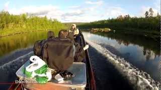 Fishing in the river Karasjohka summer 2012 Fisketur i elven Karasjohka sommeren 2012 [upl. by Aneek]