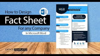 Designing a Professional Company Fact Sheet in MS Word  StepbyStep Tutorial [upl. by Aynodal]