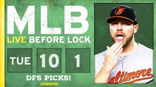 MLB DFS Picks Today 10124 DraftKings FanDuel amp PrizePicks Baseball Lineups  Live Before Lock [upl. by Esemaj]