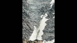 Rock collapse Gouter Mont Blanc Grand Couloir Rockfall 31072024 [upl. by Pitchford]