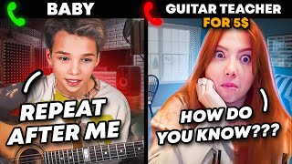 BABYVIRTUOSO EXPOSES CHEAP GUITAR TEACHERS AND SHOCK THEM [upl. by Lytton]