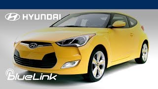 Blue Link® Connectivity  Meet VELOSTER  Hyundai [upl. by Fital]