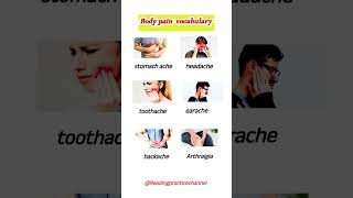 Body pain vocabulary Readingpracticechannel [upl. by Einrae]