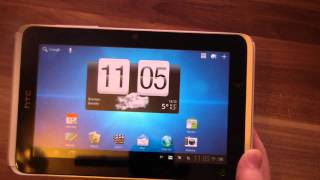 HTC Flyer mit Android 32 Honeycomb Test [upl. by Junette734]