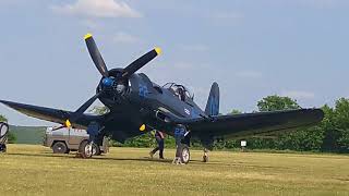 la fertéalais Corsair F4U 5N vol dessai séquence émotion [upl. by Adnavoj]