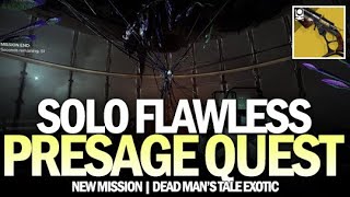 Solo Flawless Presage Exotic Quest Lone Gun in a Dark Place Triumph Destiny 2 [upl. by Niawd]