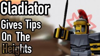 Gladiator Gives Tips On The Heights TDS “Meme” [upl. by Post]