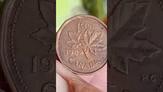 yshort coin 🇨🇦 1982 YEAR 🇨🇦 one CENT coin Canada 🇨🇦 [upl. by Ramo]