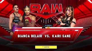 RAW Bianca belair vs Kairi sane [upl. by Whang]