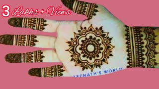 mehandi ka design video  hath mein Mehandi lagane ka tarika मेहंदी लगाने का तरीका Zeenaths world [upl. by Nwahs]