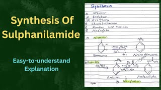 Synthesis Of Sulphanilamide  Medicinal Chemistry  Easy to understand Explanation In UrduHindi [upl. by Timothee667]