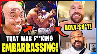 MMA Community Reacts  Anthony Joshua vs Francis Ngannou HIGHLIGHTS Boxing [upl. by Lakym]