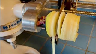 Making Baked Apple Chips With Spiralizer [upl. by Jarrell]