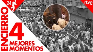 MEJORES MOMENTOS del CUARTO ENCIERRO de San Fermín 2024  Toros de Fuente Ymbro [upl. by Stevana]