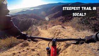 This trail is STEEP  Diablo Trail Corona Ca [upl. by Zurciram]