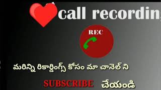 Lovers call Recording  Telugu call Recording 3  EPISODE 3 [upl. by Annoya]