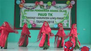 Lomba Tari Islami  Gebyar Pendidikan Agama Islam PAUDTK Lutim [upl. by Llerdnam778]