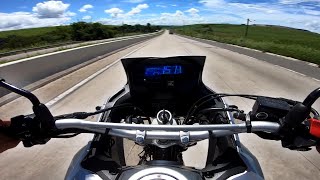 FIZ UMA VIAGEM COM A XRE 300 CONSUMO TOP SPEED [upl. by Patton861]