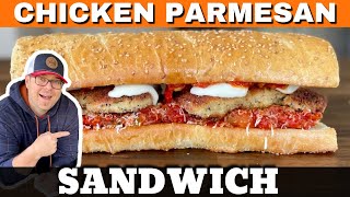 Chicken Parmesan Sandwich on the Griddle [upl. by Nyrhtakyram]