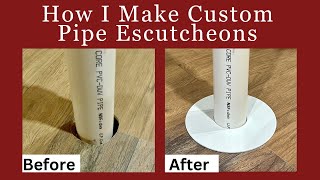 How I Make Custom Size Pipe Escutcheons or Flanges [upl. by Llertak]