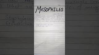 What are mesophiles  Microbiology [upl. by Akisey]