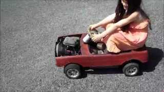 THE KIDS ROTARY PEDAL CAR FIRST OUTING [upl. by Nibbor]