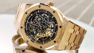 Audemars Piguet Openworked  Royal Oak Double Balance Wheel Openworked Review [upl. by Padriac691]