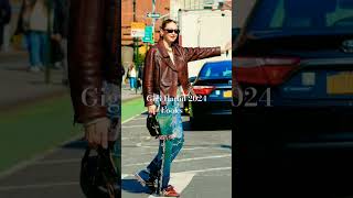 Gigi Hadid Street Styling ✨ gigihadid supermodel fashion streetstyle trending foryou [upl. by Bunns348]