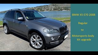 BMW X5 E70 Regular to Motosports Body Kit Upgrade [upl. by Tinaret]