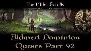 ESO  Aldmeri Dominion Quests  Part 92  Greenshade Part 7  Stone Cold [upl. by Acile]