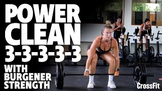 Power Clean Triples WOD Demo 221204 [upl. by Enimzaj]