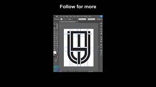 Professional Monogram Logo Design in Adobe Illustrator illustrator graphicdesign logodesign logo [upl. by Shwalb]