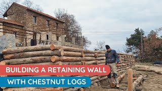 41 Buiding a retaining wall from Chestnut pool and tiny house updates [upl. by Nnayhs]