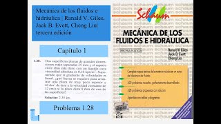 Problema 128  Ranald V Giles Jack B Evett Cheng Liu  MECÁNICA DE LOS FLUIDOS E HIDRAULICA [upl. by Norty209]