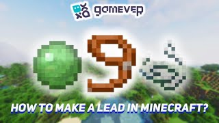 How to Make a Lead in Minecraft  TutorialStepbystep Guide [upl. by Cormick]