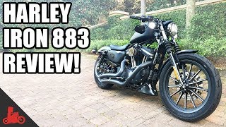 HarleyDavidson Iron 883 Sportster Review [upl. by Odrude]