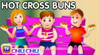 Hot Cross Buns Nursery Rhyme with Lyrics  Cartoon Animation Rhymes amp Songs for Children [upl. by Reivaz]