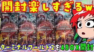 【遊戯王】楽しすぎ！ターミナルワールド2を4BOX開封！TERMINAL WORLD 2 BOX OPENING【開封動画】 [upl. by Chappell]