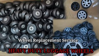 SA MGA GUSTO MAG AVAIL NG LUGGAGE WHEEL REPLACEMENT MARAMI KAMING STOCK ANY LUGGAGE BRAND [upl. by Chyou]