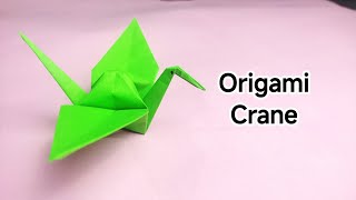 How to make origami crane easy step by step  Twingami [upl. by Anilet]