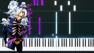 Weather Report Theme  JJBA PIANO TUTORIAL Sheet in the description [upl. by Hameean]