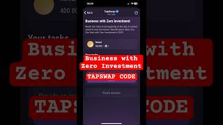 Business with Zero Investment Code Tapswap Today [upl. by Chryste]